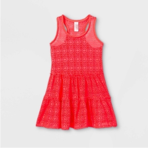 GIRLS' Crochet Solid Cover up - Cat & Jack™ - Picture 1 of 6